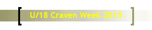 U/18 Craven Week 2015